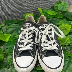 Converse Chuck Taylor All Star Low Black Canvas Sneakers Men's 5 Women's 7